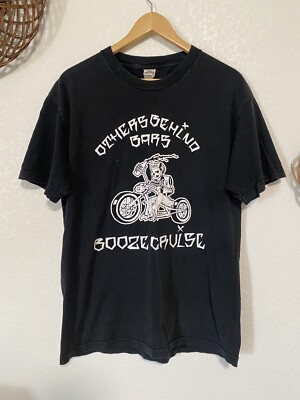Alstyle Apparel Vintage Motorcycle Biker T Shirt 100% Cotton   Size L