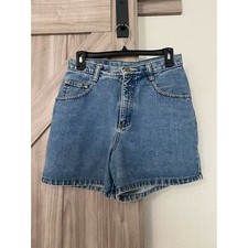 VTG ESPRIT 5/6 womens jean shorts blue High waisted