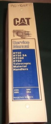 CAT CATERPILLAR RT50 SA RTC60 RT60 MATERIAL HANDLER SERVICE REPAIR MANUAL BOOK