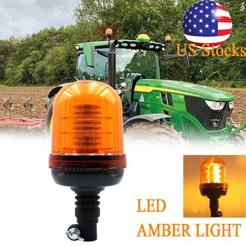 Led Emergency Flashing Amber Rotating Beacon Strobe Lights For Tractor Forklift