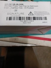 Signature Pop Up Bathroom Drain With Overflow