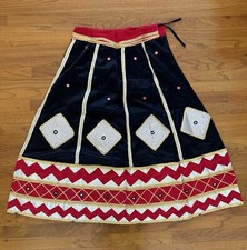 Indian Garba Black And Red Chaniya Lengha Skirt