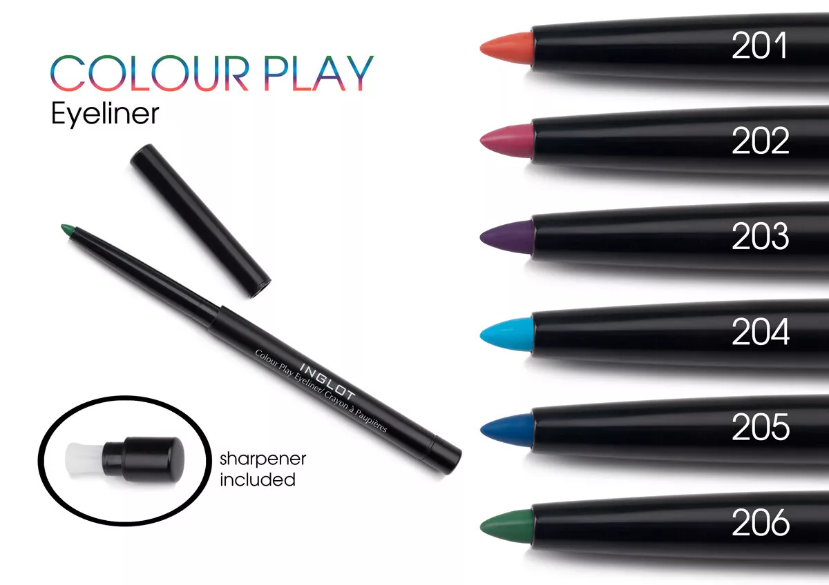 INGLOT COLOUR PLAY EYELINER WITH SHARPENER BRAND NEW 201 eBay