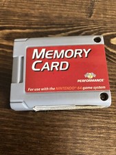 Memory Card pak Performance Brand for Nintendo N64  Tested  Working 