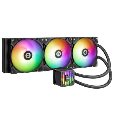 LIQMAXFLO 420Mm A-RGB AIO CPU Liquid Cooler - High Performance Pump up to 3000RP