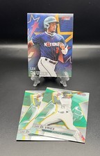 3 CARD LOT - 2025 BOWMANS BEST BASE INSERT LEO DE VRIES RC ATHLETICS TP26