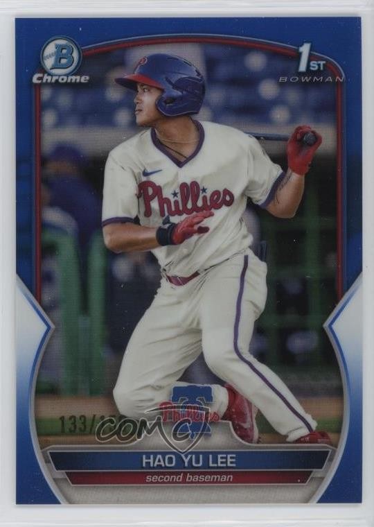 2023 Bowman Chrome Prospects Blue Refractor /150 Hao-Yu Lee Hao Yu Lee #BCP-52