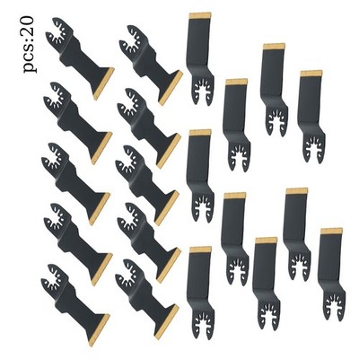 3 Types 20 Pack Steel Oscillating Tool Multi Tool for Metal & Nails
