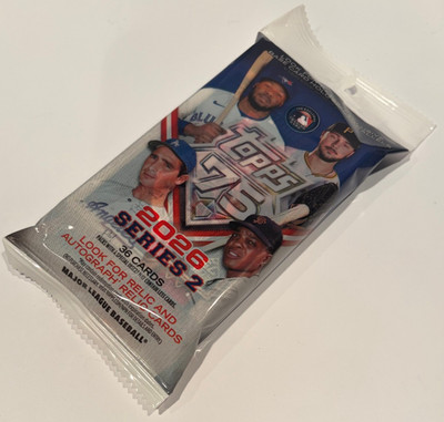 2026 Topps Series 2 Guaranteed 75th DIE CUT Auto/Autograph #/50 or less HOT PACK