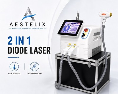 2 in 1 Diodenlaser 808nm Haarentfernung ND Yag Laser Tattooentfernungsgerät