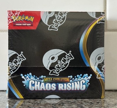 Mega Evolution Chaos Rising Booster Box New & Sealed