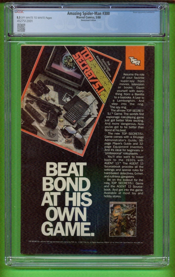 Amazing Spider-Man 300 CGC 8.5 NEWSSTAND EDITION Origin & 1st Full App of Venom - Image 2 of 2