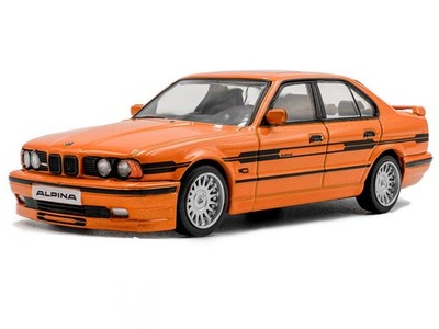 1994 BMW E34 ALPINA B10 BITURBO ORANGE 1/43 DIECAST MODEL CAR BY