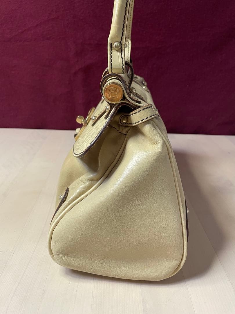 FENDI Beige Handbag embossing Women From Japan thumbnail 14
