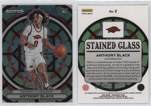 2023 Panini Prizm Draft Picks Stained Glass Anthony Black #2 Rookie RC