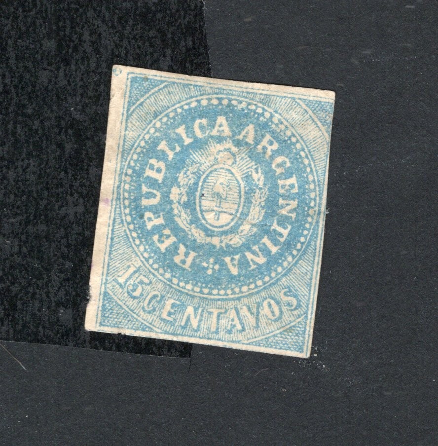 Argentina 1864 stamp Mi#7(2) MH CV=9100$