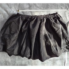 Black Bubble Skirt  Size XL Balloon Hem Stretch Elastic Waist Size 22 Pull-on