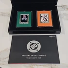 2025 The Art OF DC Comics 2 Trading 1oz Coins set by agoro Joker & Harley Quinn