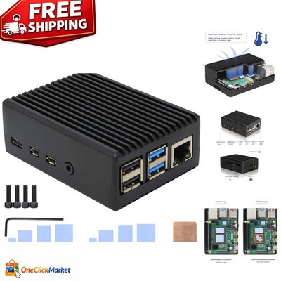 Raspberry Pi 4 Aluminum Case with Heatsink Pillars   Effortless Cooling Solution