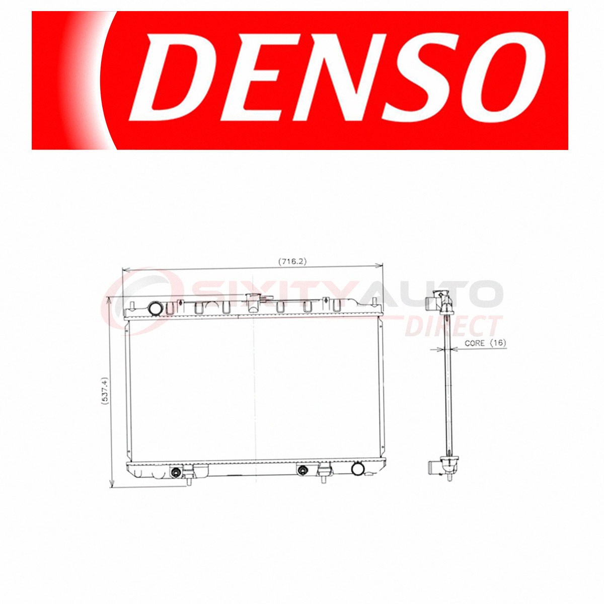 Denso Radiator for Infiniti I35 3.5L V6 2002-2004 Coolant Antifreeze fi