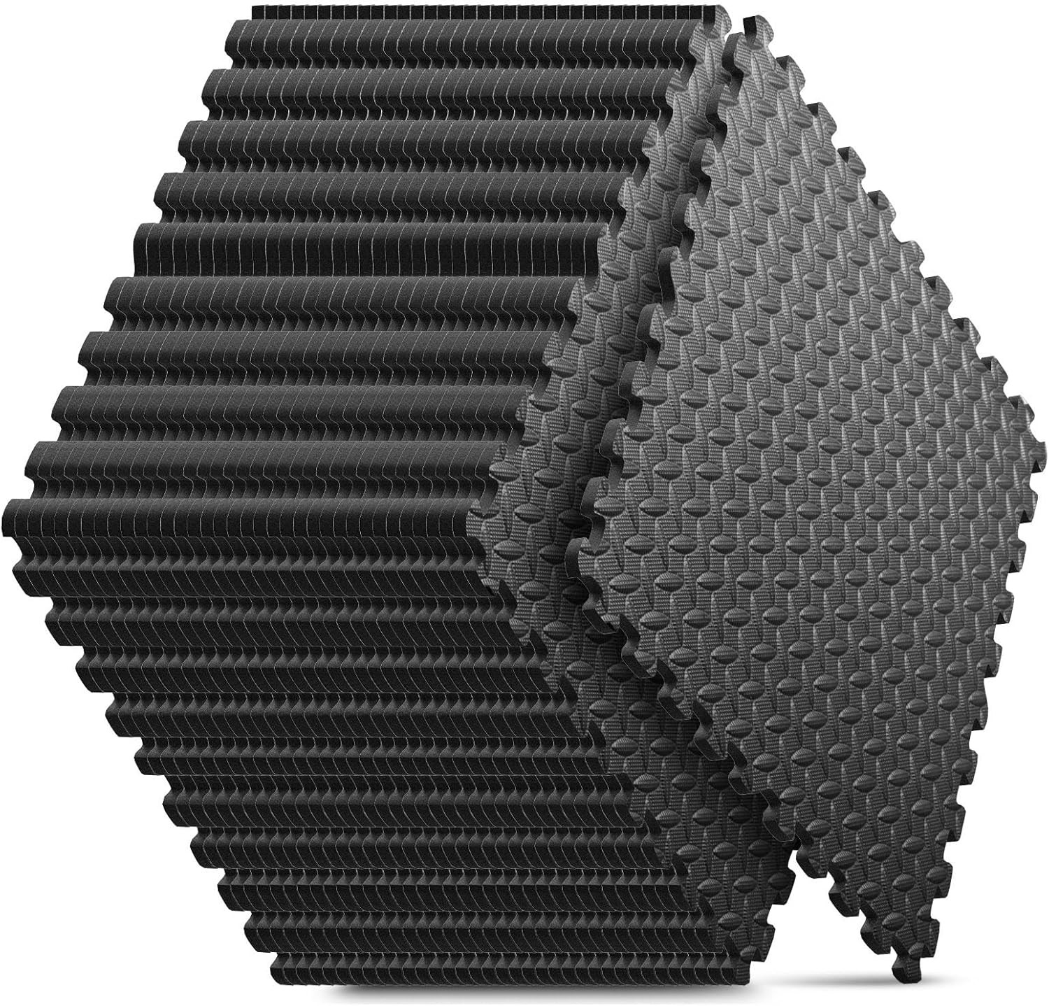 Home Gym Mat, Puzzle Exercise Mat, EVA Interlocking Foam Floor Tiles for Home Wo