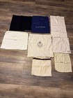 LOT OF 8 DESIGNER DUST BAGS - SHOE STORAGE BAGS — photo 1