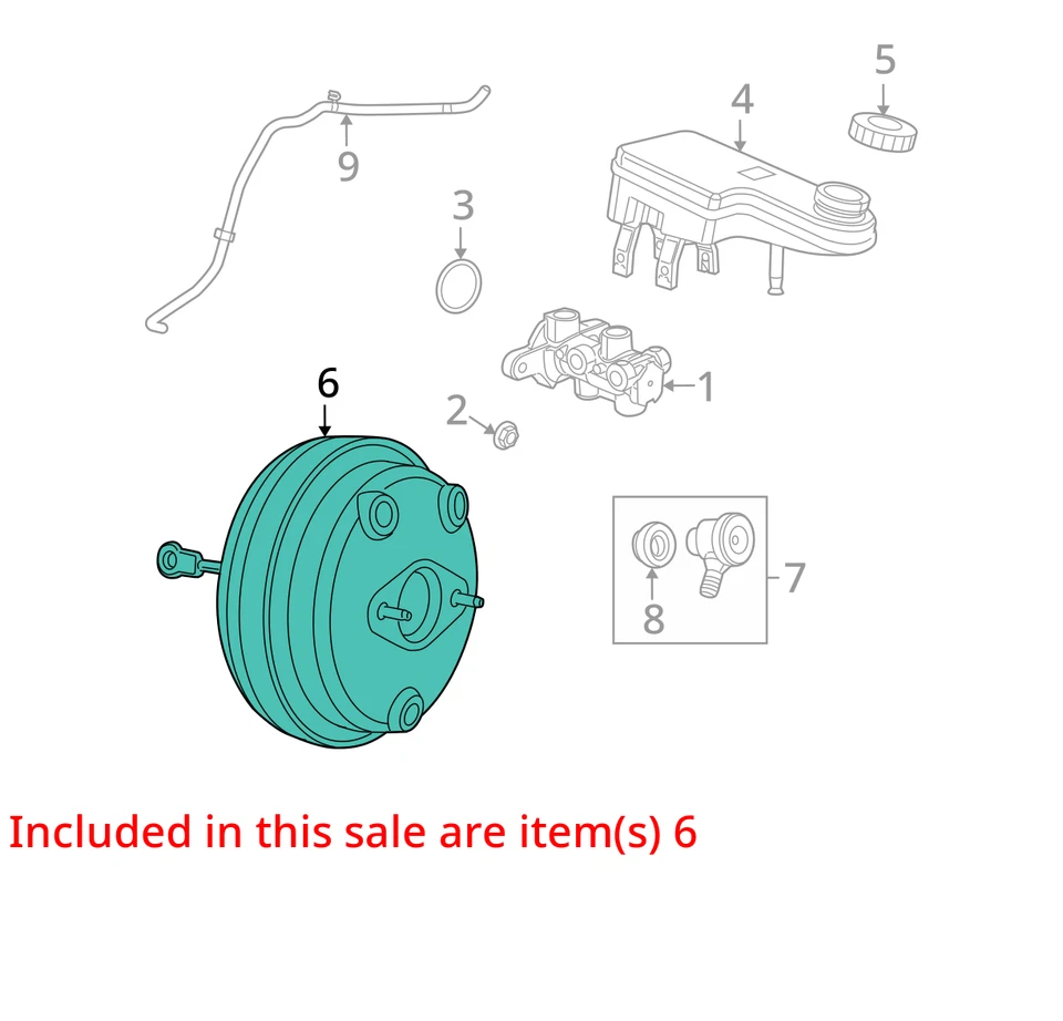 2013 Dodge Journey Power Brake Booster OEM 108K milhas - LKQ402572135 - Imagem 4 de 4