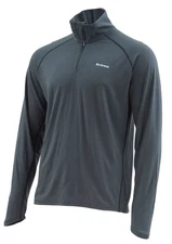 Simms Fishing Ultra-Wool Core 1/4 Zip Top Mens LG Raven NEW wTags Warmest Layer!