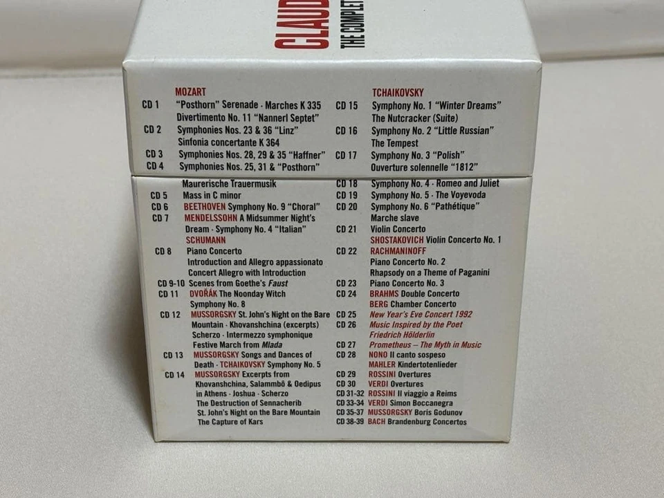 CLAUDIO ABBADO THE COMPLETE RCA AND SONY ALBUM COLLECTION 39CD Box Set OOP SONY - Image 4 of 4