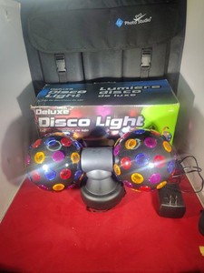 ROTATING DISCO BALL LIGTHING STAGE DANCE PARTY NIGHT FLASHING MULTI COLOUR LIGHT