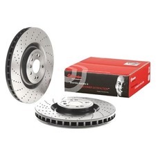 For Mercedes-benz Gle63 Amg S 16-19 Uv Coated Drilled Vented Front Brake Rotor