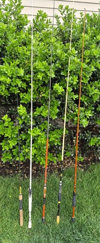 5 Rod Lot: Carrot Stix, 13 Fishing Fate,Wright McGill Skeet Reese, Berkley Shock