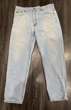 Vintage Carhartt Jeans Light Wash Denim READ 1990  s YKK Zipper