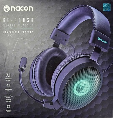Nacon GH-300SR USB Gaming-Headset Schwarz 7.1 Surround abnehmbares Mikro