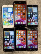 Lot of 6 iPhone 8, 8 Plus, 7, 32 GB, 64GB Silver Red Black T-Mobile Unlocked