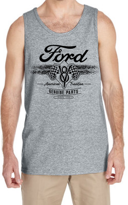 Ford V8 Racing  Flag   Ford Lover Tank Top Ford  Gift for Him Genuine Parts