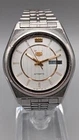 Vintage 1980s Seiko 5 7009 Automatic Day Date White Dial Watch Not Working Parts