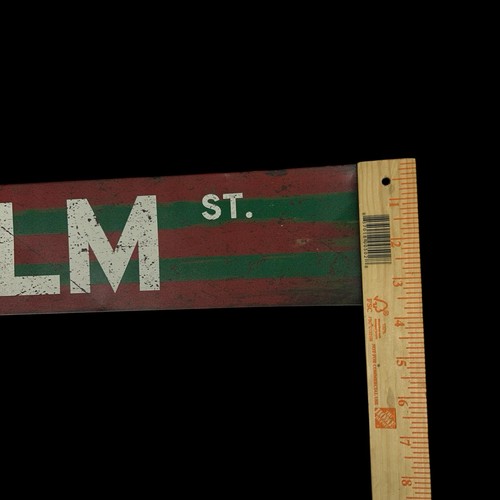Elm Street | Metal Horror Signage Red Green Stripe Sign Nightmare - Picture 3 of 6