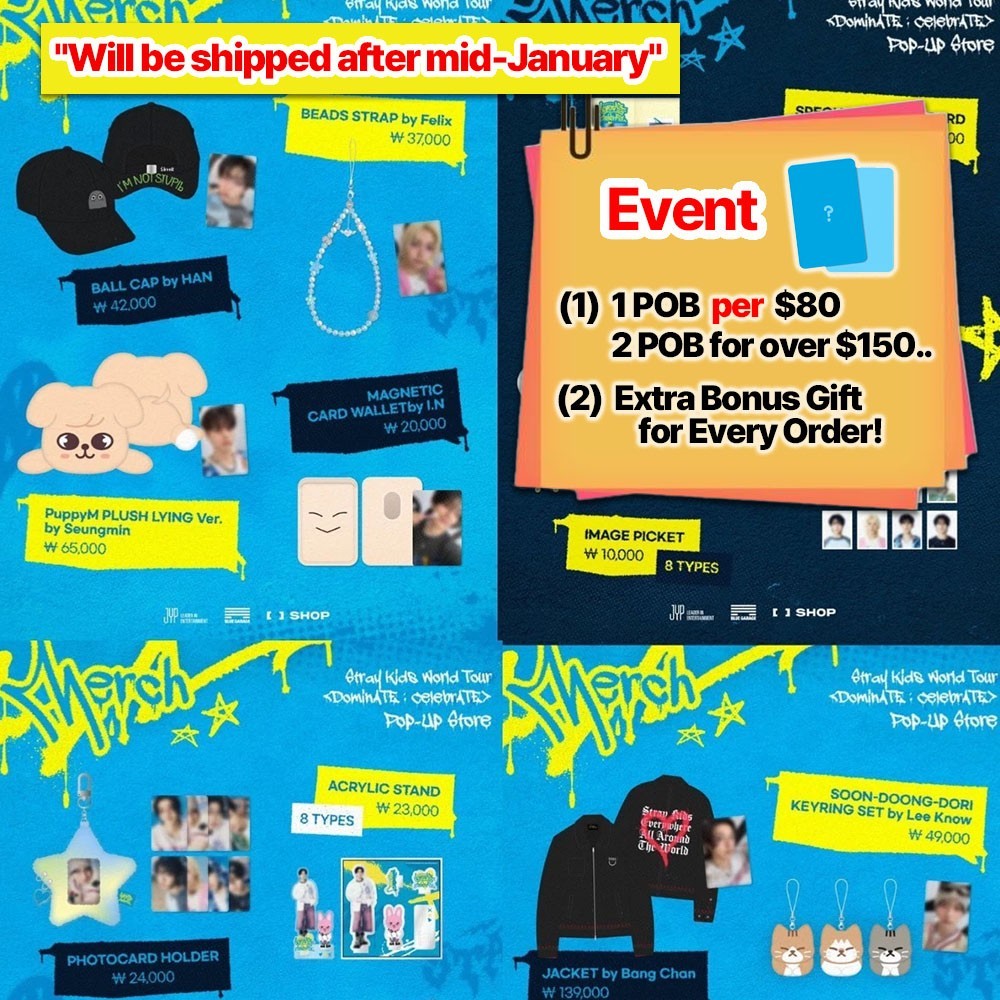 Presale] STRAY KIDS SKZ World Tour dominATE:celebrATE POP-UP