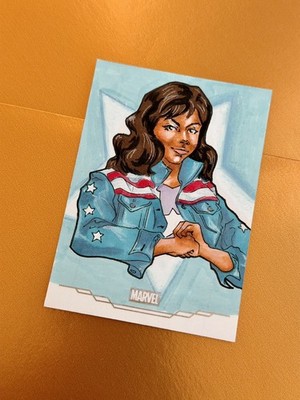 2026 Topps Chrome Marvel Comics - America Chavez Sketch Card 1 of 1 by Fresia
