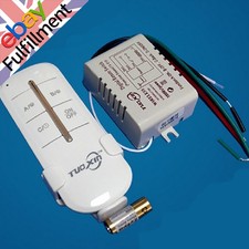 Four-Way ON/OFF 110V-240V Light Digital Wireless Wall Switch with Remote Control