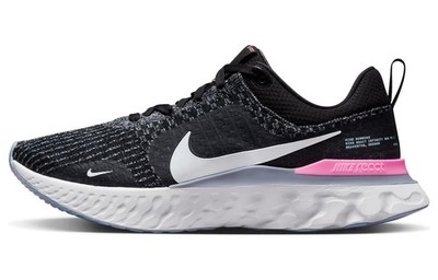 Nike React Infinity Run Black Football Grey Pink DZ3014-001