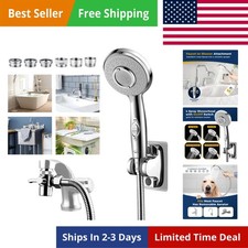 Shower Head Hose Attachment for Sink/Tub Faucet - ON/OFF Jets Sprayer for Dog...