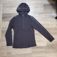J Lindeberg Jacket Mens Small Black Hooded Co...