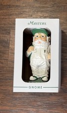 Masters Golf Collectible Mini  Gnome Figurine Green White Souvenir