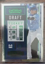 2020 Panini Contenders - Whit Merrifield #57 Draft Ticket Green /299