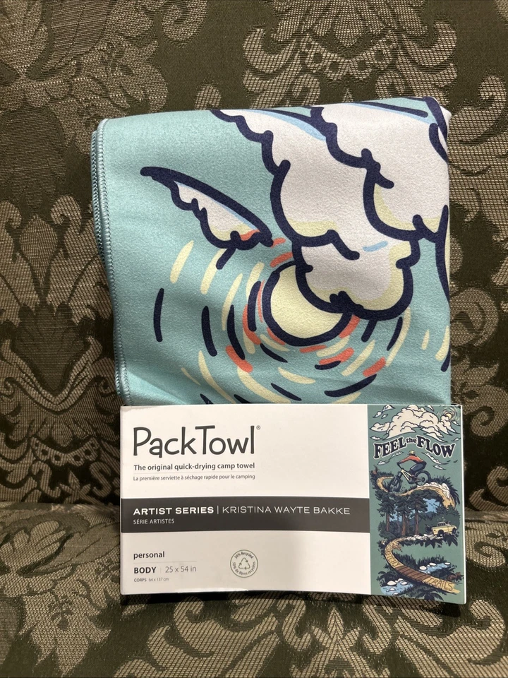 PackTowl Toalla de Camping Ultraligera Cuerpo Personal 25x54 pulgadas El secado rápido resiste el olor Foto 2 de 4