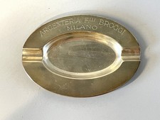 POSACENERE DESIGN PUBBLICITARIO 1970 ARGENTERIA fratelli BROGGI MILANO acciaio