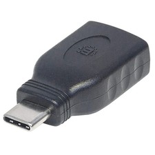 Manhattan Usb-C To Usb-A Adapter Male To Female 5 Gbps Usb 3.2 Gen1 Aka Usb 3.0