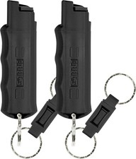 Sabre Pepper Spray 2 Pack, Quick Release Keychain, Maximum Police Strength, 15g.